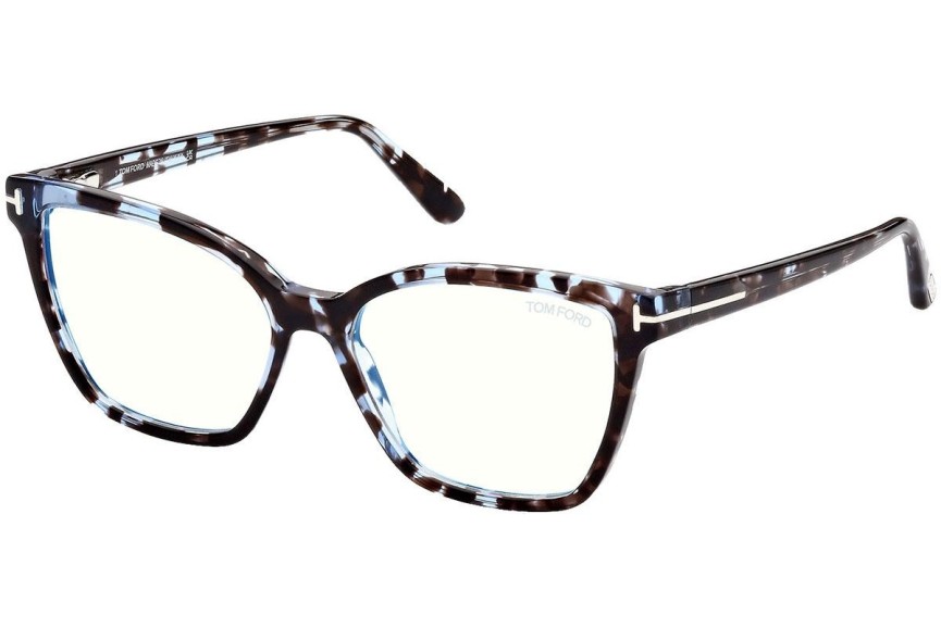 Glasögon Tom Ford FT5812-B 055 Cat Eye Blå