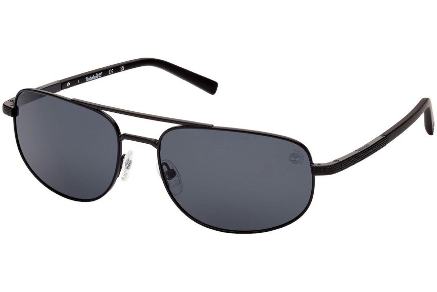 Solglasögon Timberland TB9285 02D Polarized Rektangulära Svart