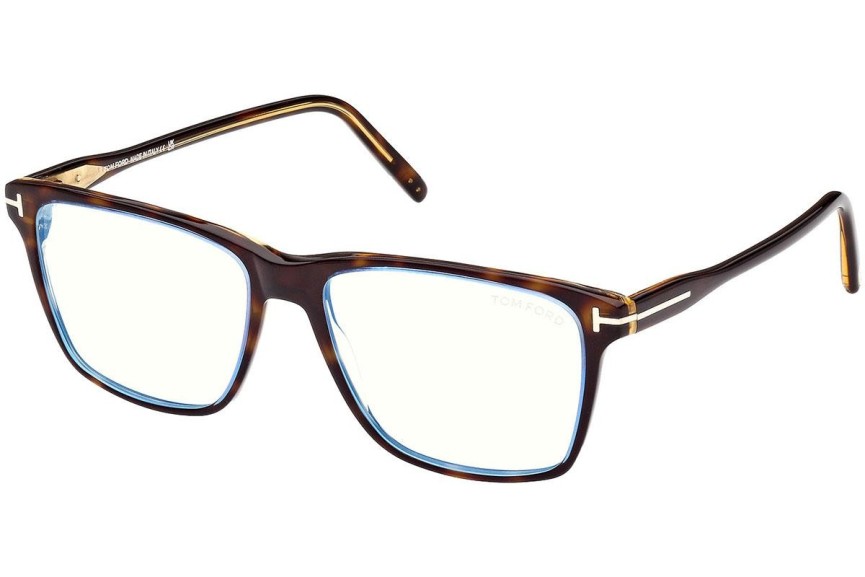 Glasögon Tom Ford FT5817-B 055 Fyrkantig Havana