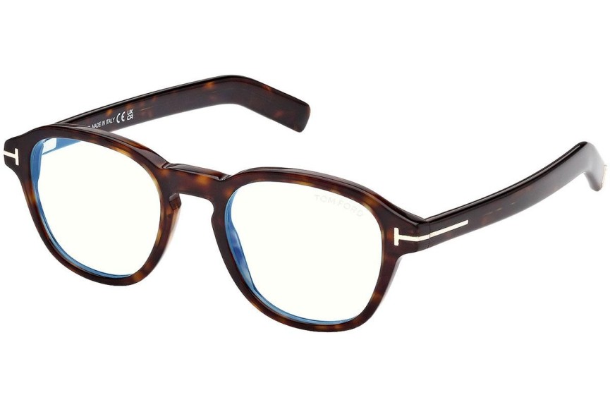 Glasögon Tom Ford FT5821-B 052 Runda Havana