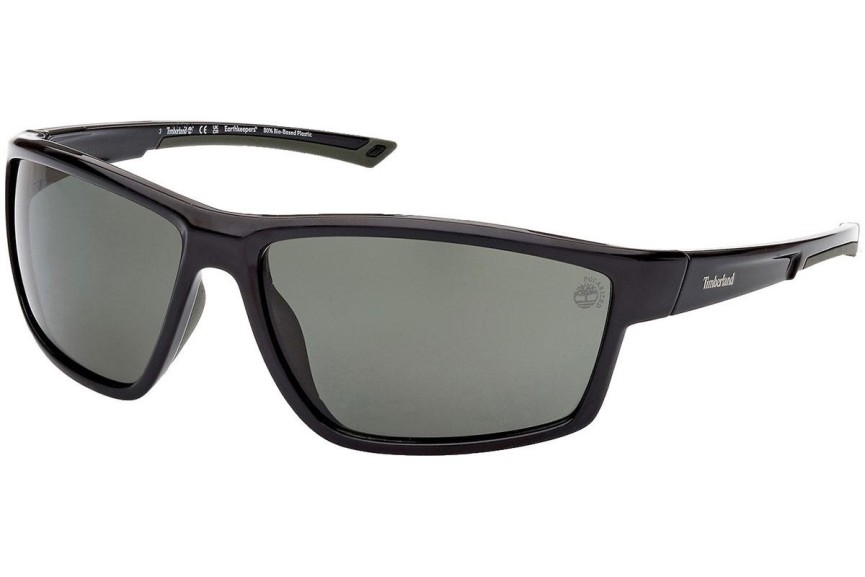 Solglasögon Timberland TB9287 01R Polarized Rektangulära Svart