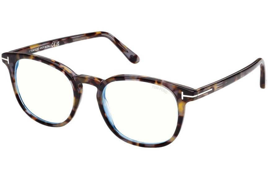 Glasögon Tom Ford FT5819-B 055 Runda Havana