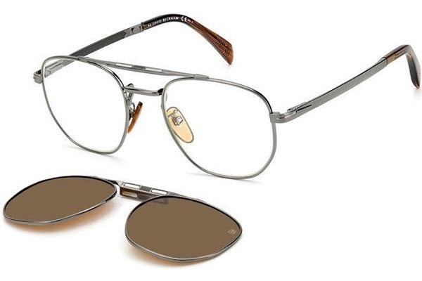 Glasögon David Beckham DB1082/G/CS KJ1/HE Polarized Runda Silver