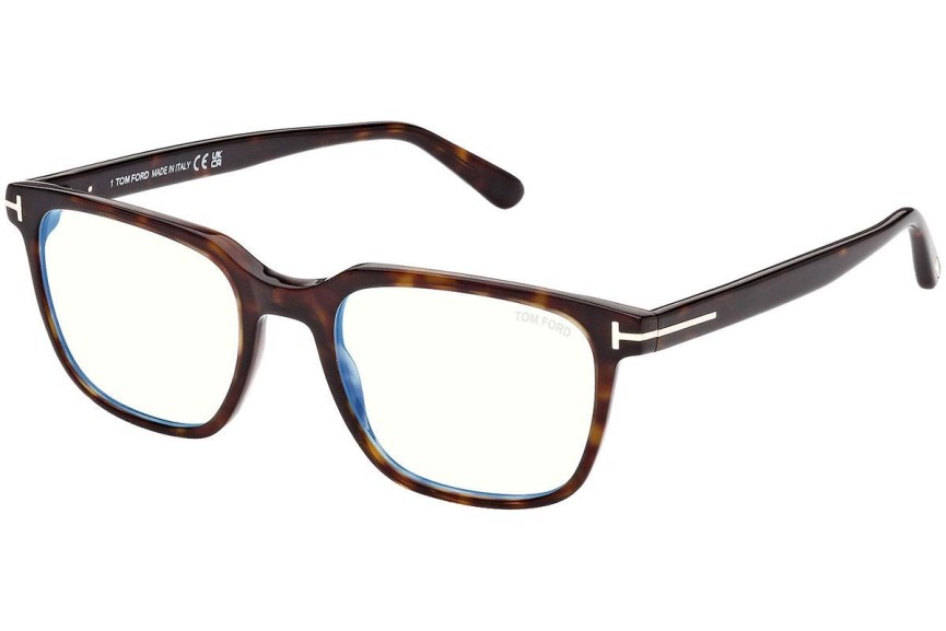 Glasögon Tom Ford FT5818-B 052 Fyrkantig Havana