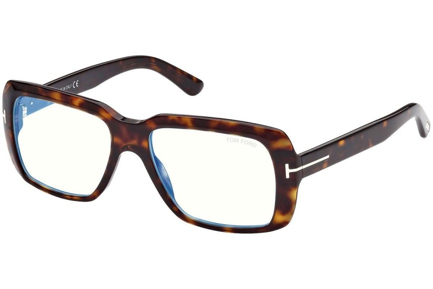 Glasögon Tom Ford FT5822-B 052 Fyrkantig Havana