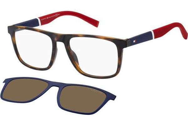 Glasögon Tommy Hilfiger TH1903/CS 086/SP Polarized Fyrkantig Havana