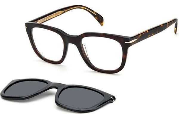 Glasögon David Beckham DB7043/CS 086/M9 Polarized Fyrkantig Havana