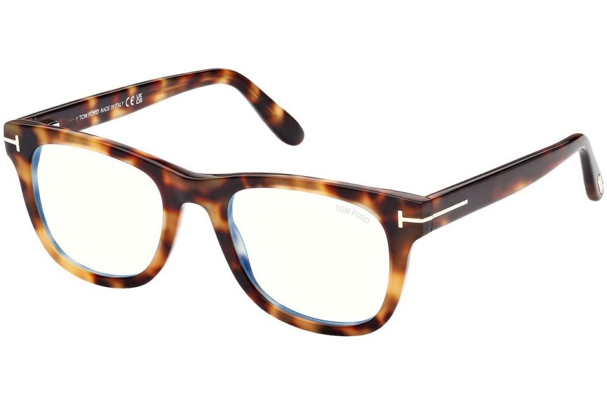 Glasögon Tom Ford FT5820-B 053 Fyrkantig Havana