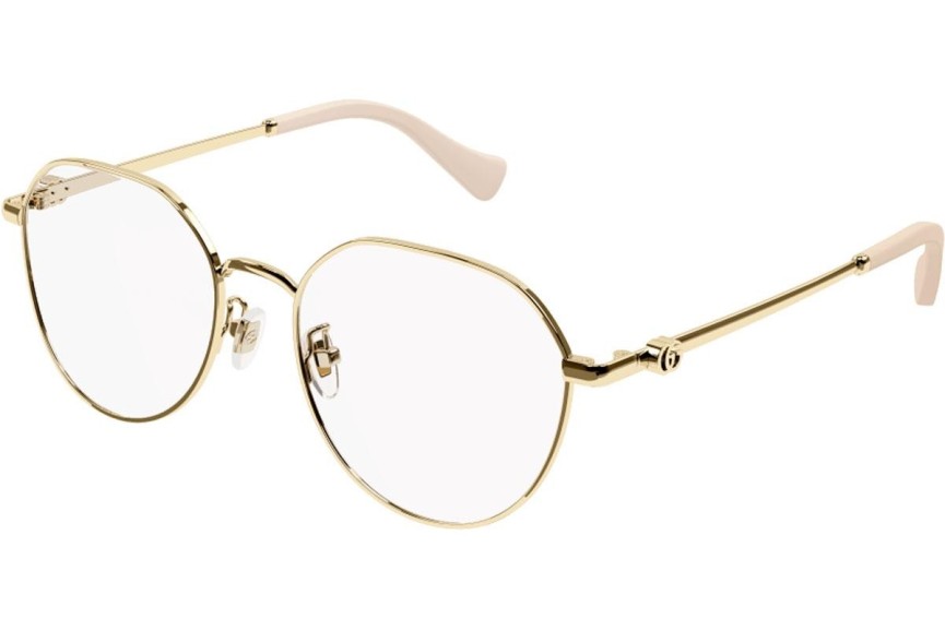 Glasögon Gucci GG1145O 003 Runda Guld