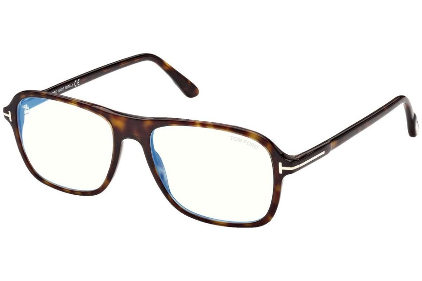 Glasögon Tom Ford FT5806-B 052 Fyrkantig Havana