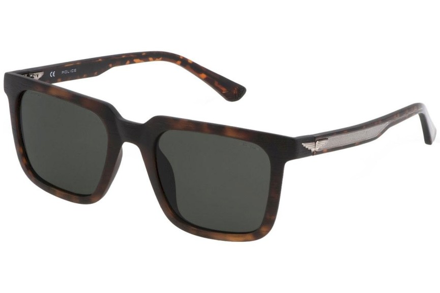 Solglasögon Police Ocean 1 SPLF15 Q72P Polarized Fyrkantig Havana