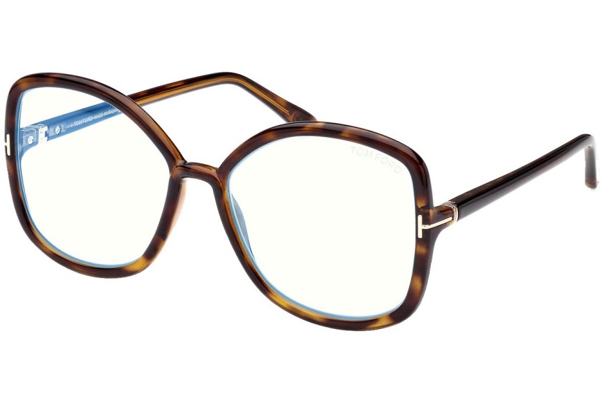 Glasögon Tom Ford FT5845-B 052 Fyrkantig Havana