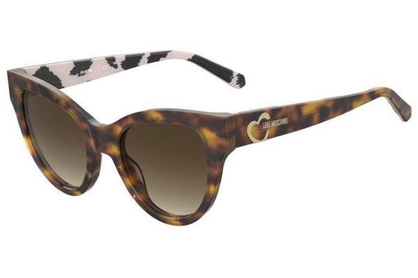 Solglasögon Love Moschino MOL053/S 1NR/HA Cat Eye Havana