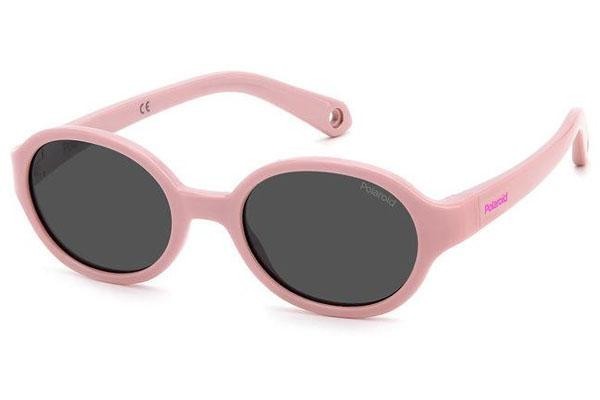 Solglasögon Polaroid Junior PLDK004/S 35J/M9 Polarized Oval Rosa