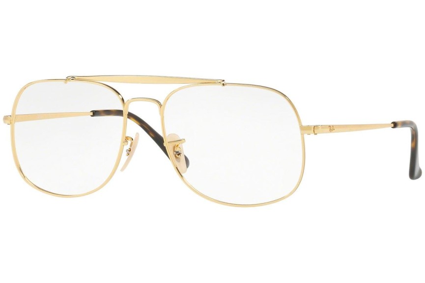 Glasögon Ray-Ban The General Optics RX6389 2500 Pilot Guld