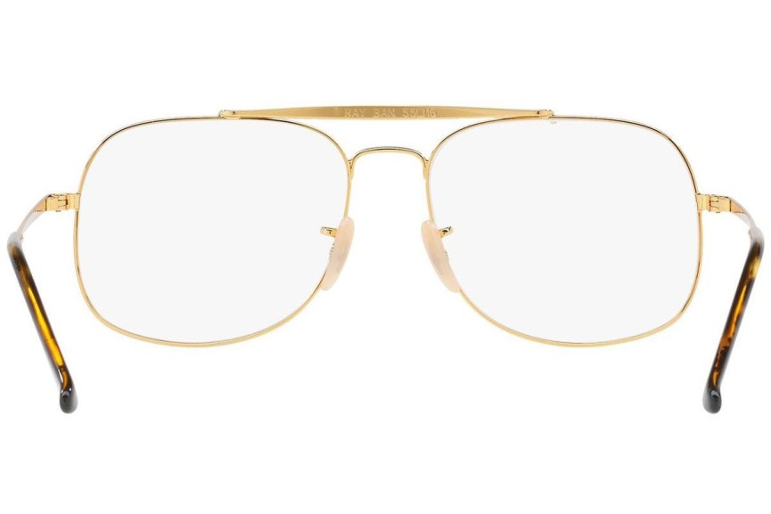 Glasögon Ray-Ban The General Optics RX6389 2500 Pilot Guld