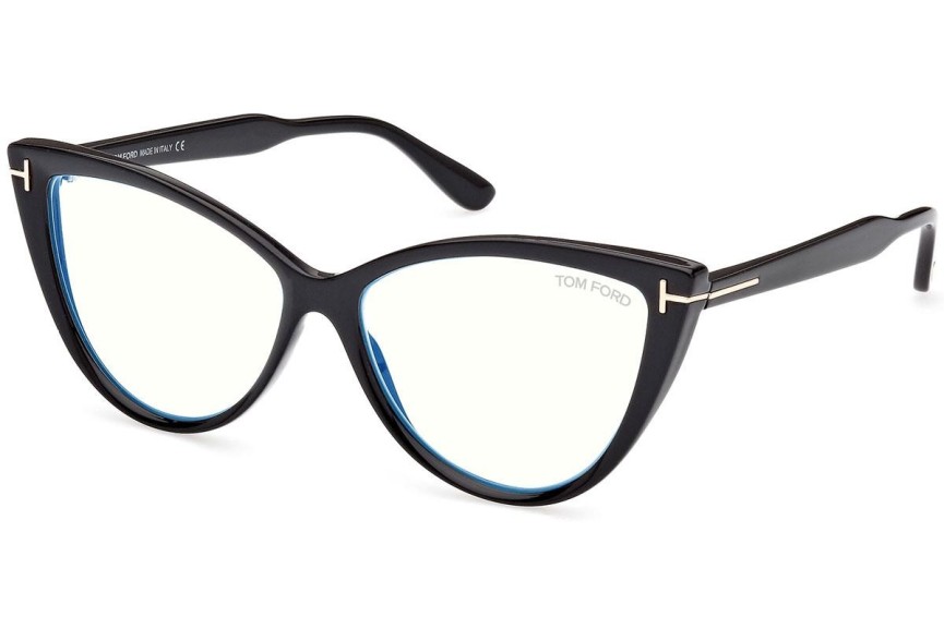 Glasögon Tom Ford FT5843-B 001 Cat Eye Svart