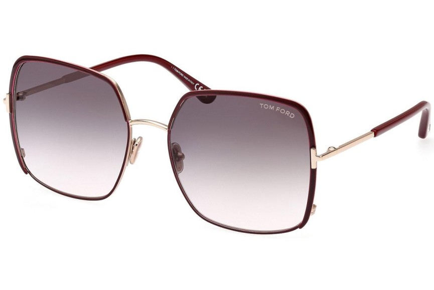 Solglasögon Tom Ford FT1006 69W Cat Eye Röd