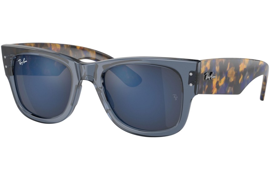 Solglasögon Ray-Ban Mega Wayfarer RB0840S 6638O4 Fyrkantig Blå