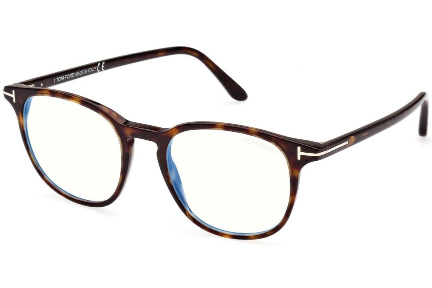 Glasögon Tom Ford FT5832-B 052 Runda Havana