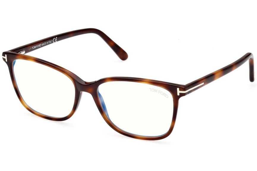 Glasögon Tom Ford FT5842-B 053 Fyrkantig Havana