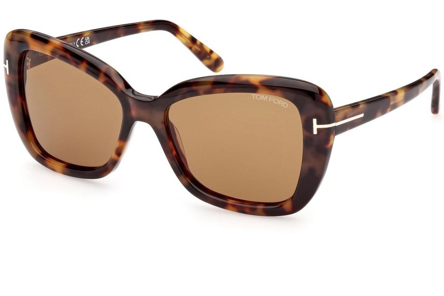 Solglasögon Tom Ford FT1008 55J Cat Eye Havana