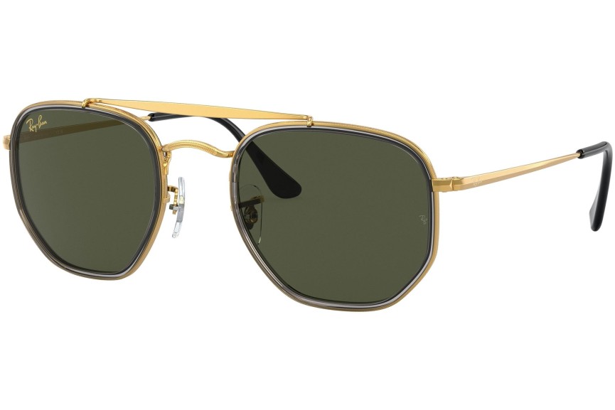 Solglasögon Ray-Ban The Marshal II RB3648M 923931 Fyrkantig Guld