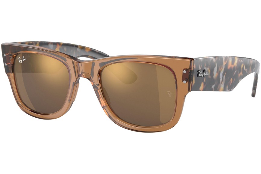 Solglasögon Ray-Ban Mega Wayfarer RB0840S 663693 Fyrkantig Brun