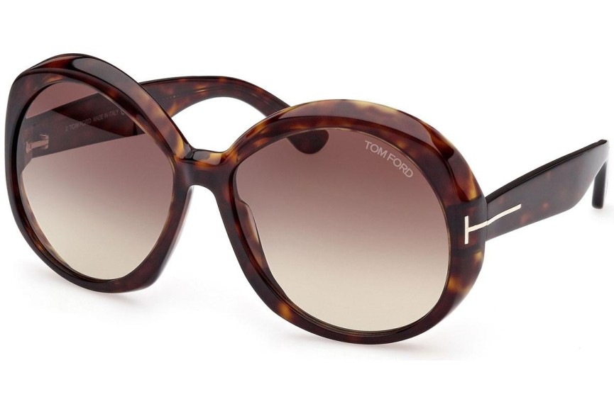 Solglasögon Tom Ford FT1010 52B Runda Havana