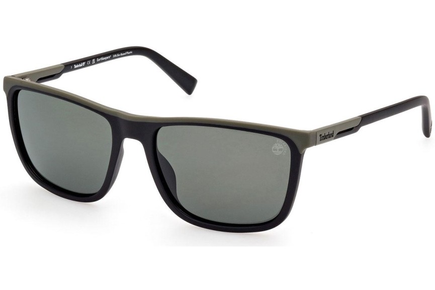 Solglasögon Timberland TB9302 02R Polarized Fyrkantig Svart