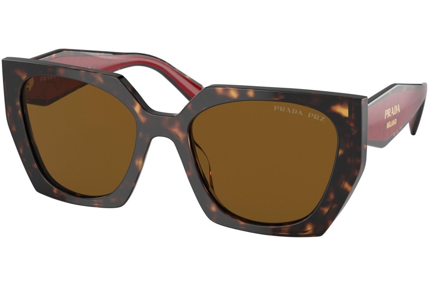 Solglasögon Prada PR15WS 2AU5Y1 Polarized Fyrkantig Havana