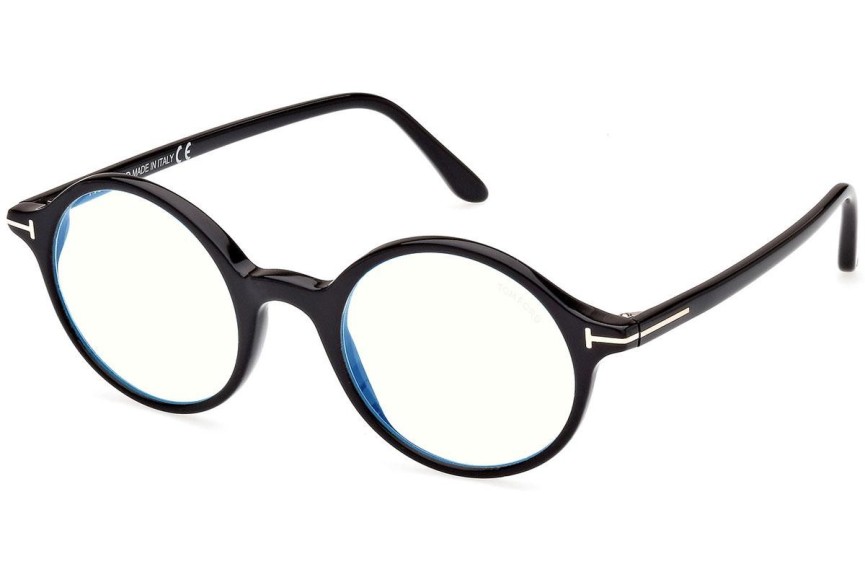 Glasögon Tom Ford FT5834-B 001 Runda Svart