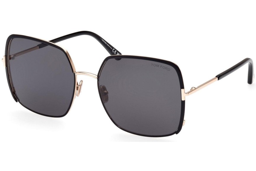 Solglasögon Tom Ford FT1006 02A Cat Eye Svart