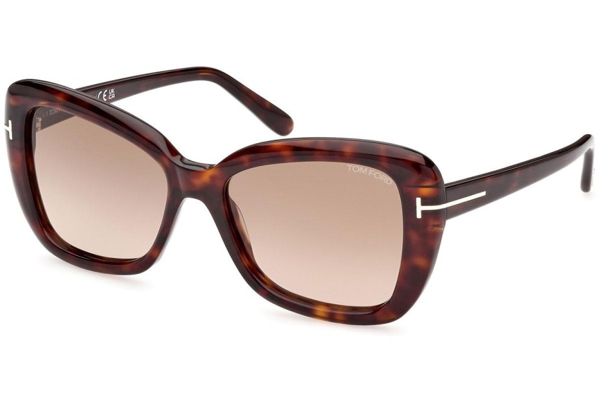 Solglasögon Tom Ford FT1008 52F Cat Eye Havana