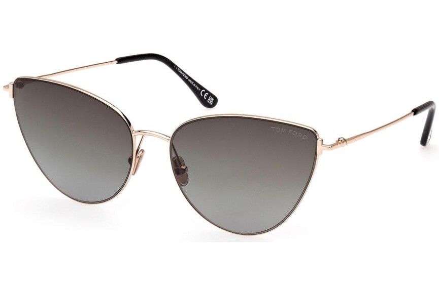 Solglasögon Tom Ford FT1005 28B Cat Eye Guld