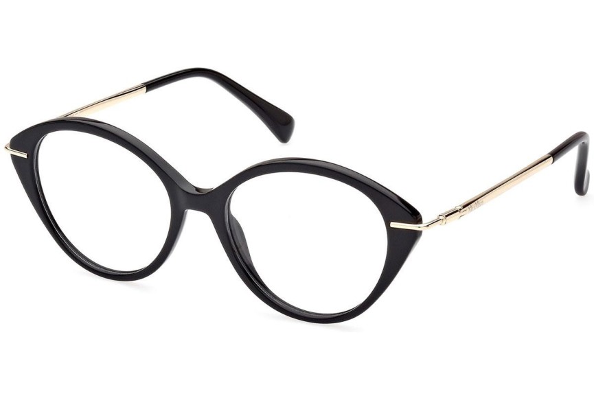 Glasögon Max Mara MM5075 001 Runda Svart