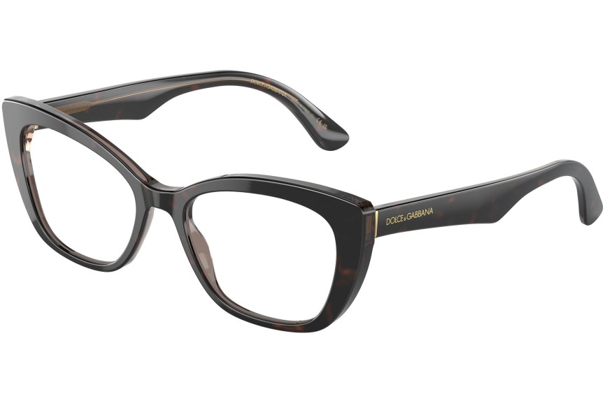 Glasögon Dolce & Gabbana DG3360 3256 Cat Eye Havana