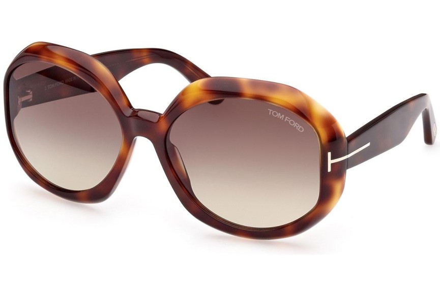 Solglasögon Tom Ford FT1011 52B Runda Havana