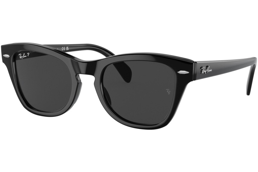 Solglasögon Ray-Ban RB0707S 901/48 Polarized Fyrkantig Svart