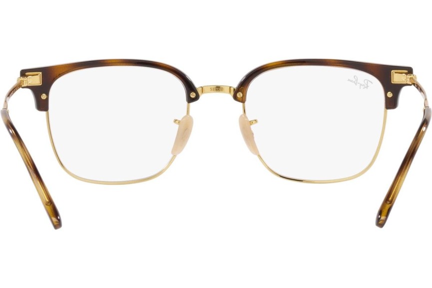 Glasögon Ray-Ban New Clubmaster RX7216 2012 Browline Guld