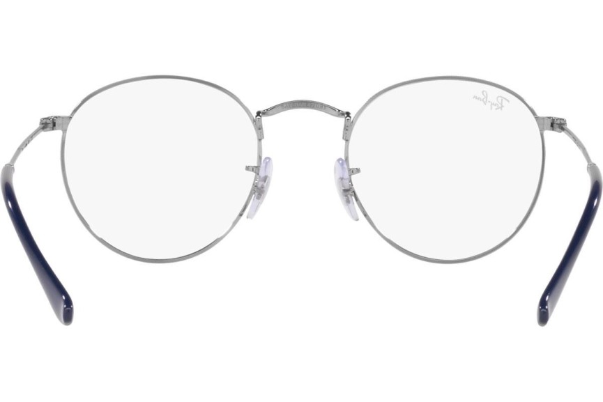 Glasögon Ray-Ban Round Metal Classic RX3447V 2502 Runda Silver