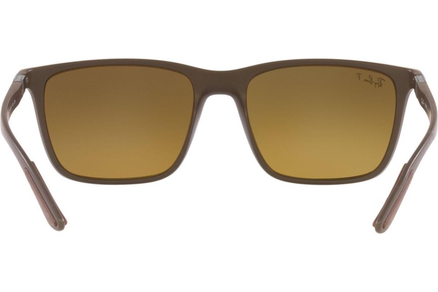 Solglasögon Ray-Ban Chromance Collection RB4385 6124A3 Polarized Fyrkantig Brun