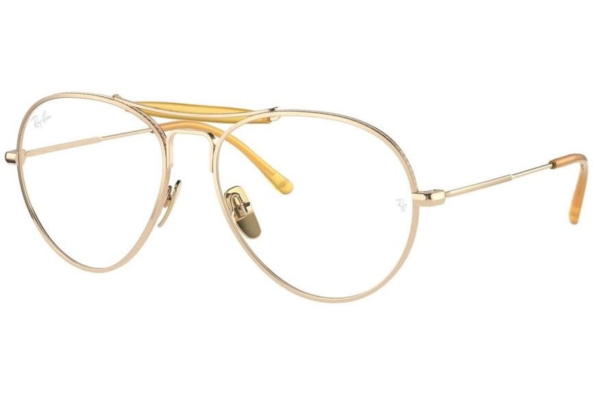 Glasögon Ray-Ban Titanium Collection RX8063V 1220 Pilot Guld