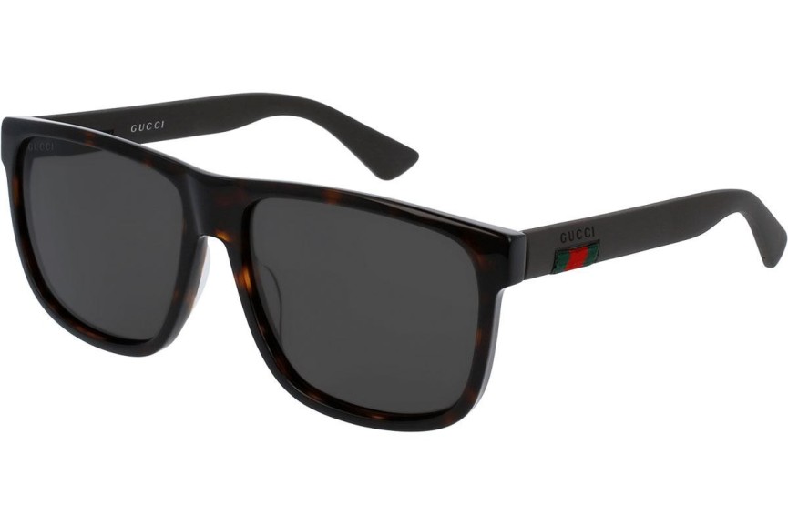 Solglasögon Gucci GG0010S 003 Polarized Fyrkantig Havana