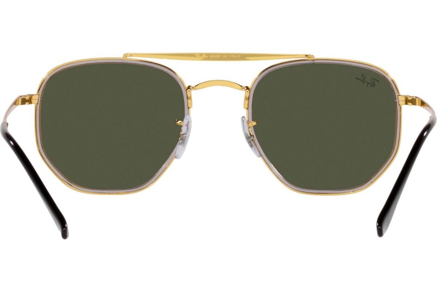 Solglasögon Ray-Ban The Marshal II RB3648M 923931 Fyrkantig Guld