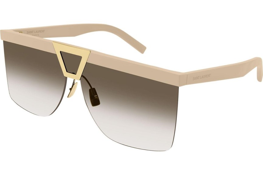 Solglasögon Saint Laurent SL537PALACE 002 Fyrkantig Beige