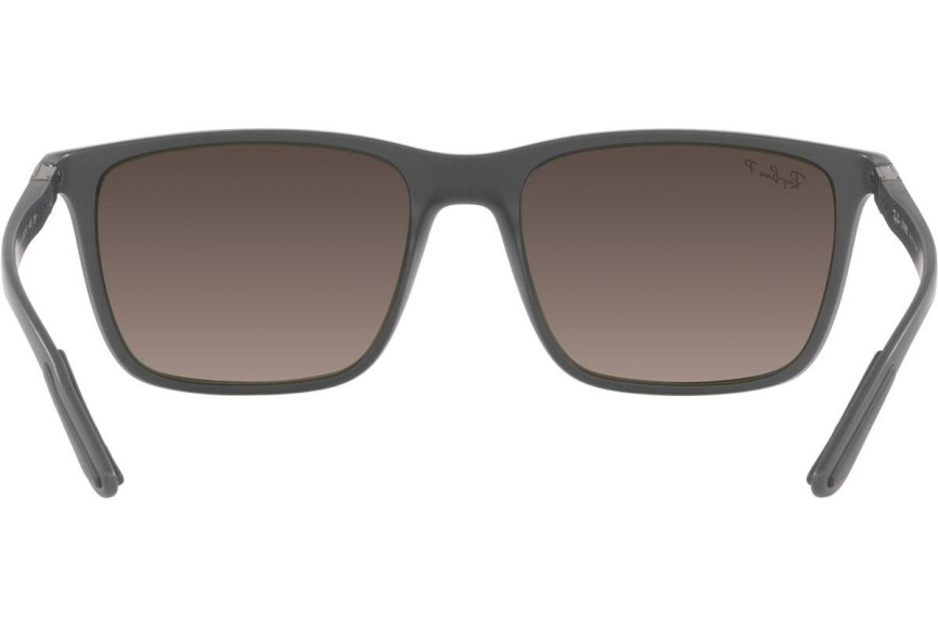 Solglasögon Ray-Ban Chromance Collection RB4385 60175J Polarized Fyrkantig Grå