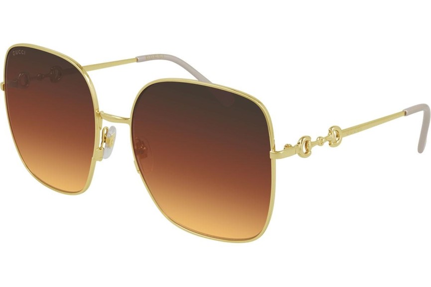 Solglasögon Gucci GG0879S 004 Polarized Fyrkantig Guld