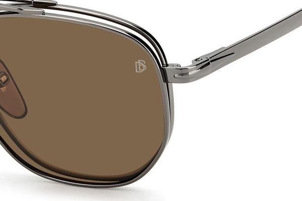 Glasögon David Beckham DB1082/G/CS KJ1/HE Polarized Runda Silver