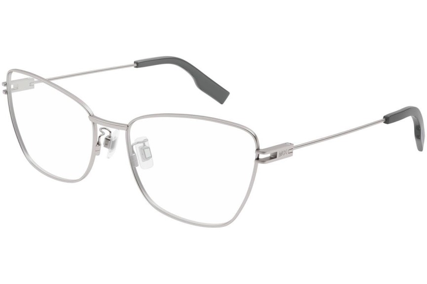 Glasögon McQ MQ0370O 002 Cat Eye Silver